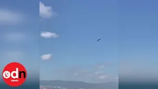 How is it still airborne?! Passenger jet rocked by violent crosswinds above Gibraltar