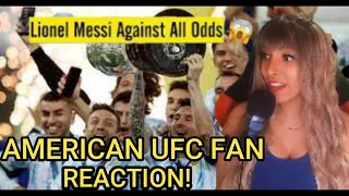 American UFC Fan REACTS Lionel Messi- Against All Odds