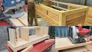 Golden Hands Craft Woodworking With Rudimentary Tools // Best Waste Ugly Wood Recycling Projects