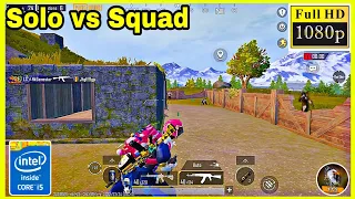 Solo vs Squad Rush Gameplay | Gameloop Emulator | PUBG Mobile PC Gameplay