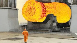 Unbelievable Dangerous Biggest Heavy Duty Hammer Forging Factory, Hydraulic Steel Forging Process!!!