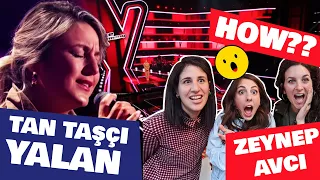 Friends reaction to Tan Taşçı - Yalan (Zeynep Avci) | The voice of Germany | Subtitled!