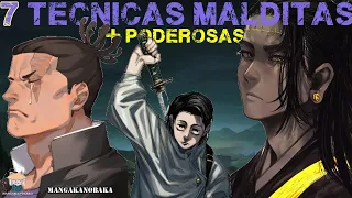 Las 7 TECNICAS MALDITAS + PODEROSAS De Jujutsu Kaisen | JJK