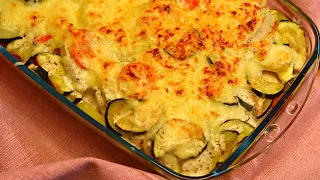 Ich habe noch nie so leckere Zucchini gegessen! Kartoffel Auflauf mit Zucchini und Sellerie Rezept