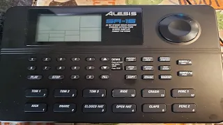 Alesis SR-16 Drum Machine. copy preset patterns to empty user slots.