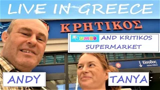 Supermarket Shopping in Greece - Kritikos and Jumbo | Cost of Living Living in Greece