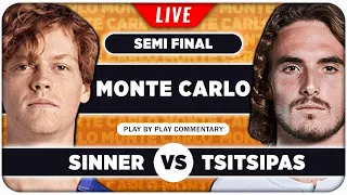 SINNER vs TSITSIPAS • ATP Monte Carlo 2024 SF • LIVE Tennis Play-by-Play Stream