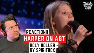 10 Year Old Harper Screams Holy Roller By Spiritbox - Reaction!!