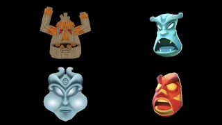 Crash Bandicoot: All Elemental mask Evolution