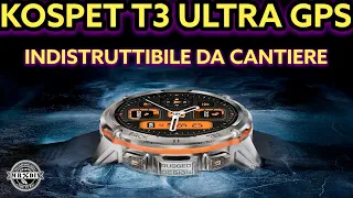 Finally an indestructible construction watch. Robust waterproof and with GPS. KOSPET T3ultra