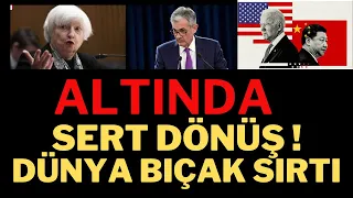 Altında Sert Dönüş ! Düşüşler Sürer mi, Altın Yorumları, Dolar.