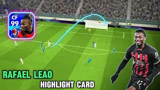 italian league selection Rafael Leao REVIEW SPEED + 97 DRIBBLING - 99 🔥