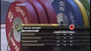 2013 European Championships Women 58 Kg