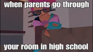 Moms Going Through Your Room In High school - Rec Room Skit #Shorts