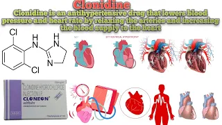 Clonidine || INFORMATION || Clonidine Uses || How Clonidine works ||Common side effects of Clonidine