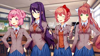 Доки Доки Литературный Клуб [ddlc]🧐 гайд (guide) на 3 концовки😱 (секретная, плохая и хорошая)