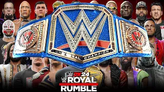 WWE 2K24 ROYAL RUMBLE MATCH FOR THE BLUE WWE UNIVERSAL CHAMPIONSHIP!