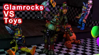 [FNAF C4D SPEED ART] Glamrocks vs Withered Toys