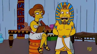 Simpsons - Pharaoh Skinner dictating hieroglyphics