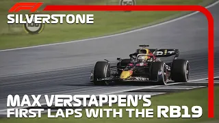 Max Verstappen's first laps with the RB19 at Silverstone | Assetto Corsa