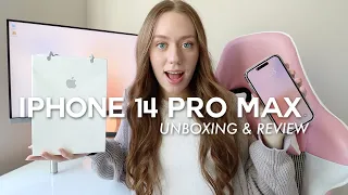 iphone 14 pro max unboxing & first impressions! 📱🖤