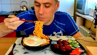 МУКБАНГ ЧАН РАМЕН / ОСТРАЯ ЛАПША / MUKBANG RAMEN / SPICY NOODLES / REAL SOUND /eating show / 먹방