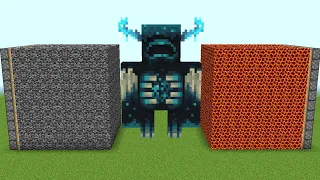 bedrock + warden + tnt = ???