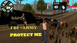 Getting Protected From FBI and ARMY in GTA San Andreas || GTA MOD