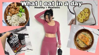 WHAT I EAT IN A DAY TO LOSE WEIGHT *realistic | diet vlog ( how I start my diet + workout)
