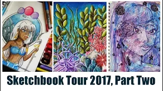 Sketchbook Tour 2017, Part 2/3 - My Canson XL Mixed Media Sketchbooks!