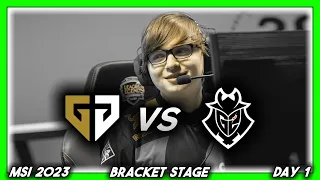 GEN's 17-YEAR-OLD ADC 😱 (MSI 2023 CoStreams | Bracket Stage | Day 1: GEN vs G2)