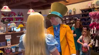 Mad Hatter goes into his store! // Disneyland