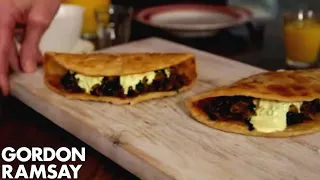 Indian Spiced Egg & Spinach Wrap | Gordon Ramsay