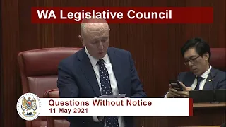 WA Legislative Council Question Time - 11 May 2021