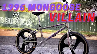 1996 Midschool Mongoose Villain BMX Bike Restoration.