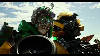 Bumblebee vs. Crosshairs junkyard "fight" from Transformers: The Last Knight. 😂