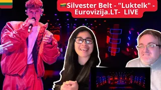🇱🇹Silvester Belt - "Luktelk" - Eurovizija.LT-  LIVE - 🇩🇰REACTION
