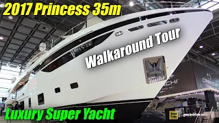 2017 Princess 35m Luxury Super Yacht - Walkaround - 2018 Boot Dusseldorf Boat Show
