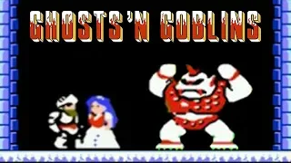 Ghosts 'n Goblins (Makaimura) NES Walkthrough (No Death, All Secrets)