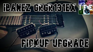 Ibanez GRGR131EX pickup upgrade | INF to V1 & V2 comparison and sound test