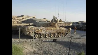 canadian army leopard 2 tanks deployed in FOB Spervan , Panjwaei District , Kandahar , Afghanistan