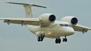 [FullHD] *RARE* Motor Sich Antonov 74 landing & takeoff at Geneva/GVA/LSGG