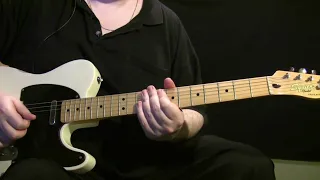 Driving Guitars The Ventures Guitar Lesson demo + Backing Track