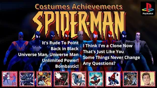 Spider-Man (PS1) All Costumes Achievements | RetroAchievements