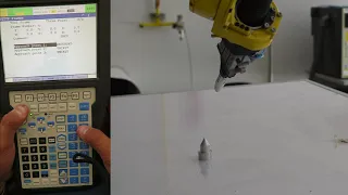 Calibración del Tool Frame (UTOOL) en un robot Fanuc M-10iA (paso a paso).
