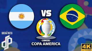 ARGENTINA VS BRASIL | Final Copa América 2021 | PES Dream Patch | 4K 60FPS