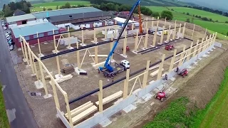 LIGNA systems - Hallenbau mit Holzstruktur für Industrie und Gewerbe - Produktion Büllingen