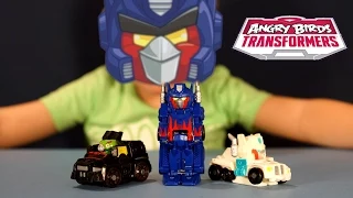 Энгри Бёрдс Трансформеры Телеподс - игрушки - обзор на русском. Transformers - Optimus Prime