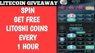 Spin Bawat  Oras Makakuha ng Libreng Coins sa Litecoin Giveaway | How to Get Free Coins in Litecoin