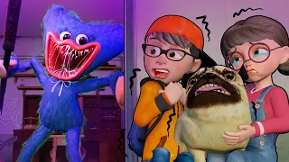 Scary Teacher 3D - Nick and Tani Run From Huggy - Poppy Playtime Chapter 3